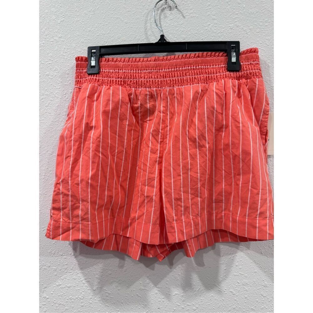 a new day Coral Striped Jean Shorts